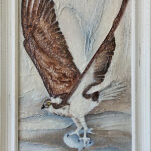 Original mixed media painting - You're Hooked